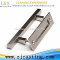 stainless steel wooden door and interior door handle